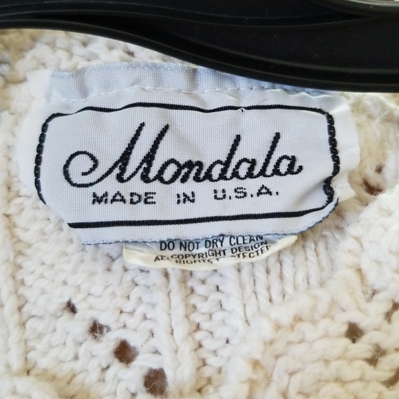 Mondala 100% Cotton Cable Knit Sweater - Sz Small - Picture 3 of 4